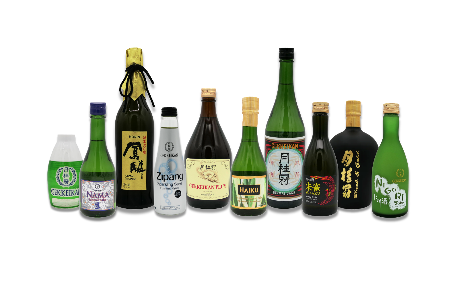 Gekkeikan sake product lineup